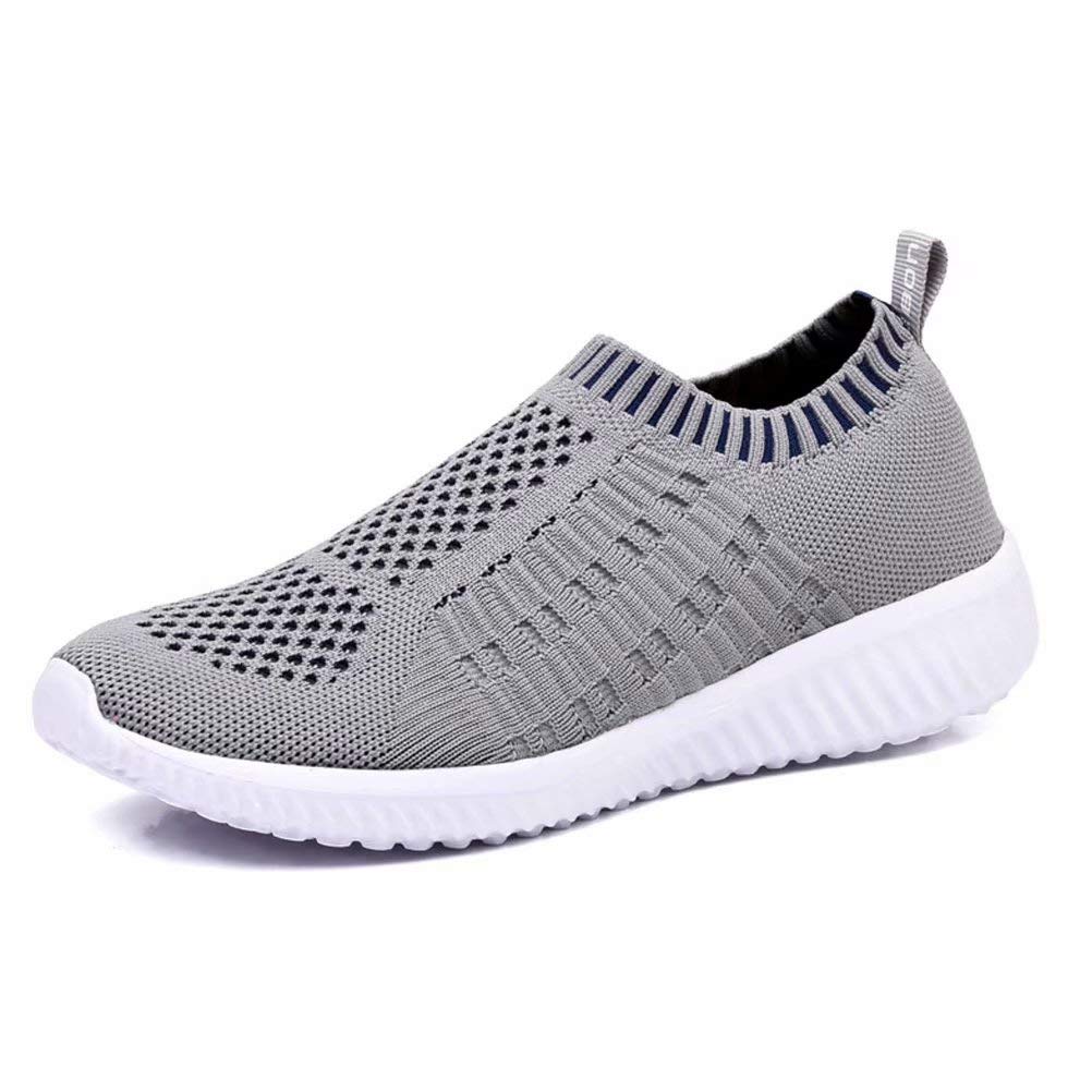 konhill Womens Walking Shoes Slip On Sneakers Breathable Mesh Lightweight Casual Footwear for Daily Commute
