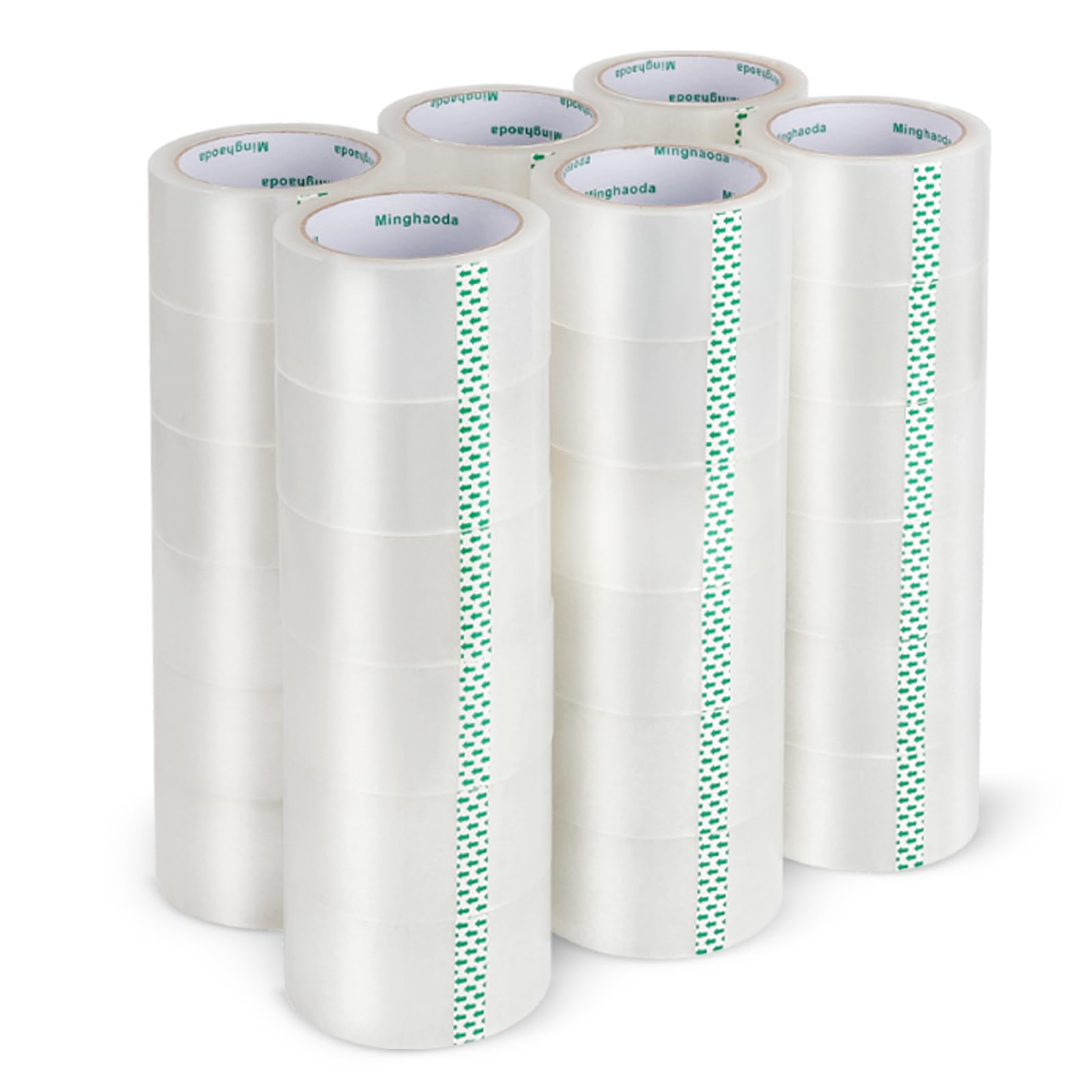 Clear Packing Tape (36 Rolls), Heavy Duty Packaging Tape for Shipping Packaging Moving Sealing, 2 inches Wide, 65 Yards Per Roll