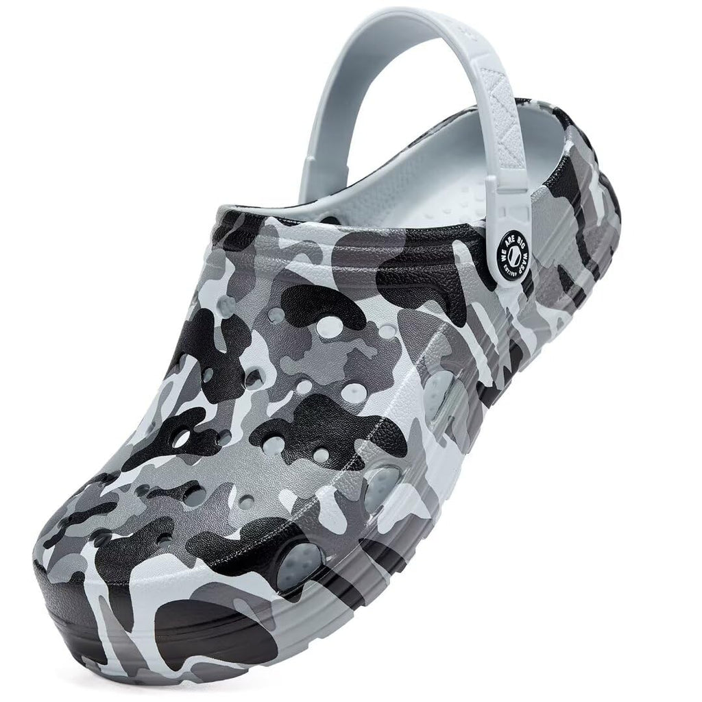 Kids Boys&Girls Black Camouflage Clogs Children's Beach Shoes Classic Marbled Tie Dye Clog Little Kid