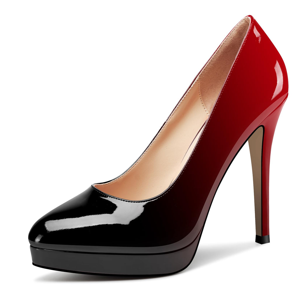 Castamere Womens High Heels Platform Pumps Slip-on Stilettos 12CM Heel Office Dress Shoes