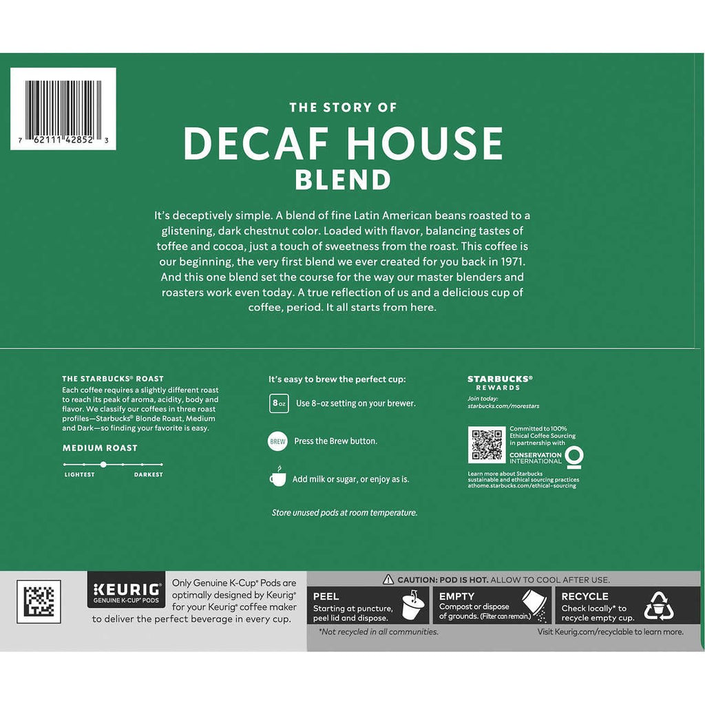Starbucks House Blend, K-Cup for Keurig Hot Brewers, 72-Count
