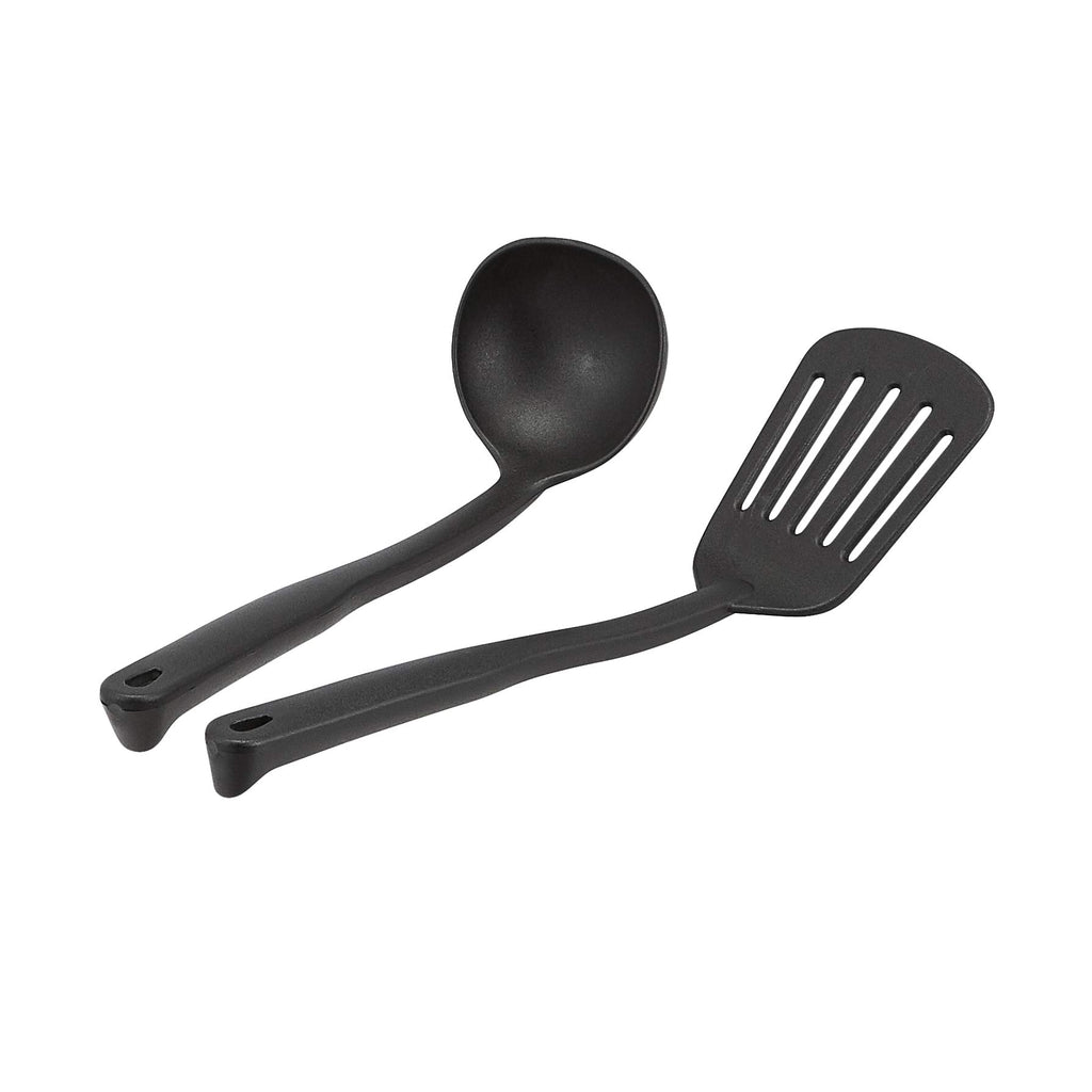 Amazon Basics Non-Stick Cookware Set, Pots and Pans with Lids, Hard Anodized Aluminum, Dishwasher Safe, Oven Safe, Black, 12-Piece