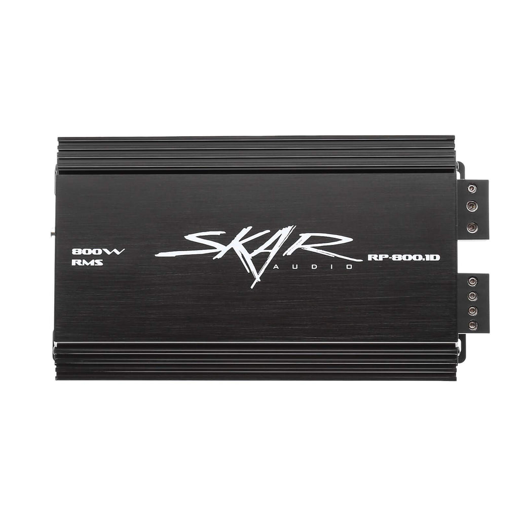 Skar Audio Single 8" Complete 1,200 Watt EVL Series Subwoofer Bass Package - Includes Loaded Enclosure with Amplifier