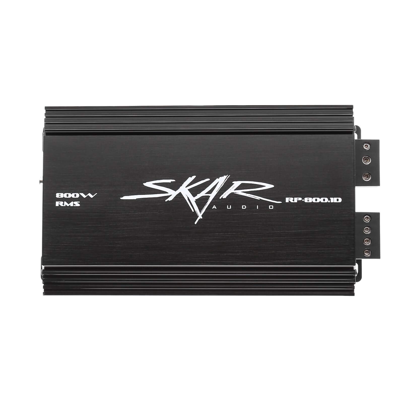 Skar Audio Single 8" Complete 1,200 Watt EVL Series Subwoofer Bass Package - Includes Loaded Enclosure with Amplifier