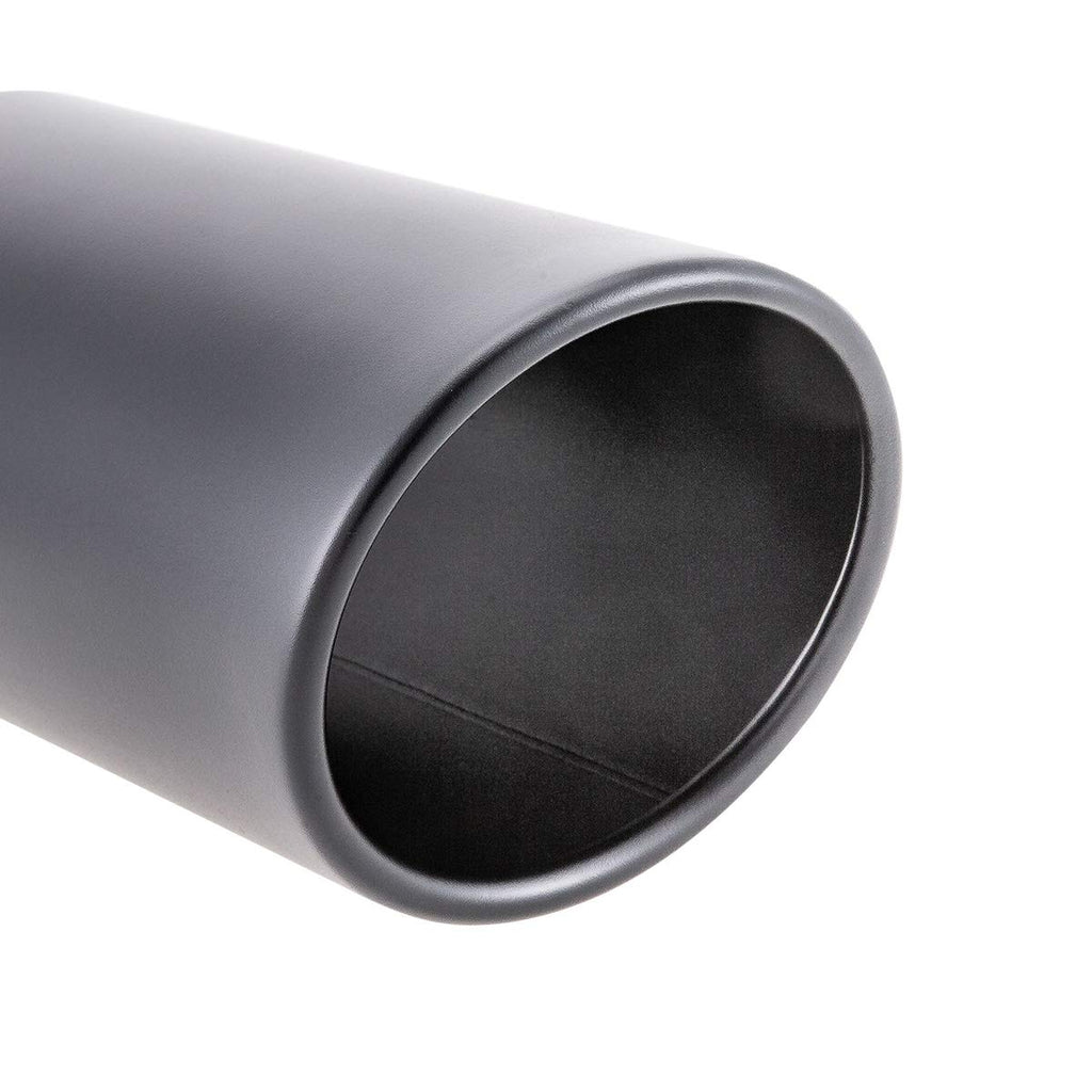 LCGP 5" Inlet Exhaust Tip, 6" Outlet 15" Long Bolt On Stainless Steel Diesel Exhaust Tailpipe Black