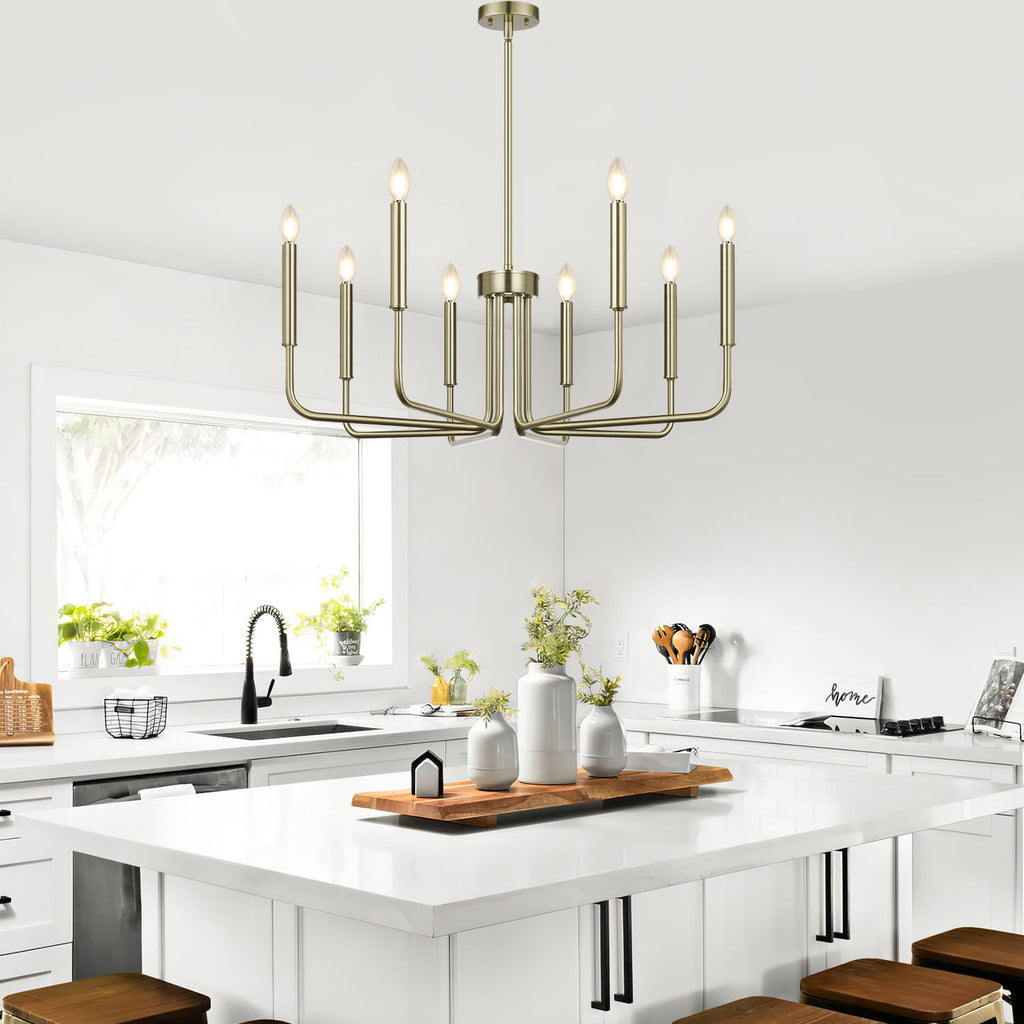 Rustic Black Chandelier, 6-Light Antique Farmhouse Chandelier for Dining Room Lighting Fixtures, Vintage Candle Pendant Light Fixtures Chandeliers for Dining Room Bedroom, Foyer and Living Room