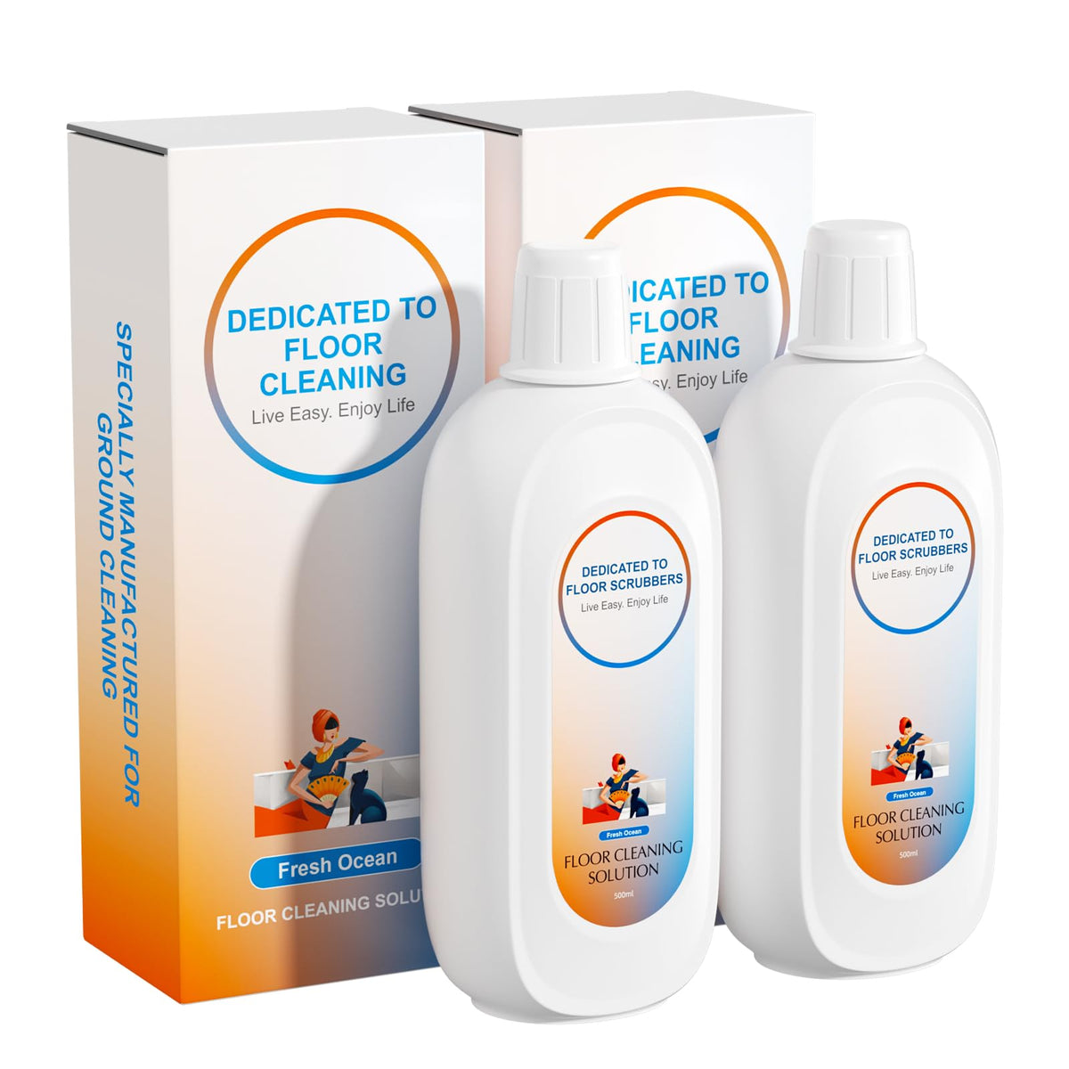 Floor Cleaning Solution Compatible With Tineco , Deep Cleans for Multiple Hard Floors, Suitable With All Robot Vacuums with Mopping and Cordless Wet/Dry Vacuum Mop Cleaner (Floral Fragrance 1 Bottle)