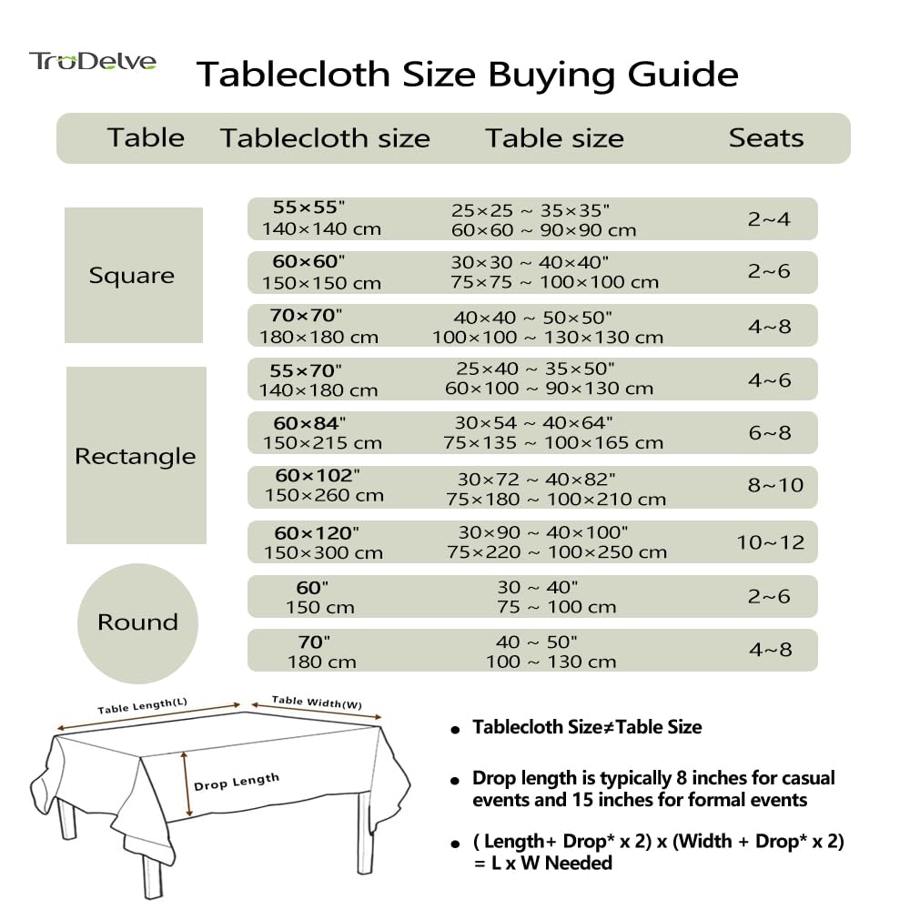 TruDelve Cotton Table Cloth Square Tables Beige Striped Tablecloths Fall Outdoor Tablecloth for Picnic Table Cover (Beige,55"x55",Square)