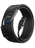 MutecPower 16 Feet Active USB Extension Cable 3.0 Male to Female with A Extension chipset Signal Booster - Active Extension/Repeater Cord 5 Meters / 16 Feet