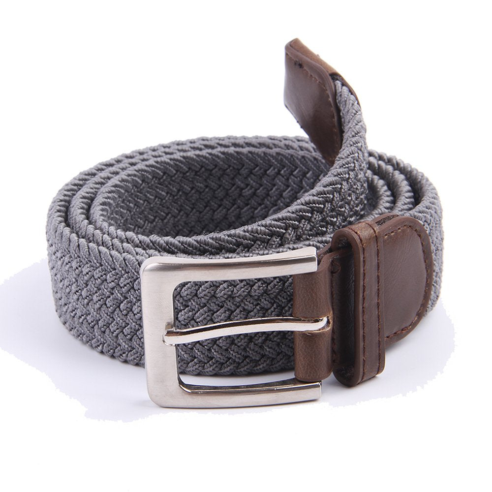 Gelante Canvas Elastic Fabric Woven Stretch Multicolored Braided Belts