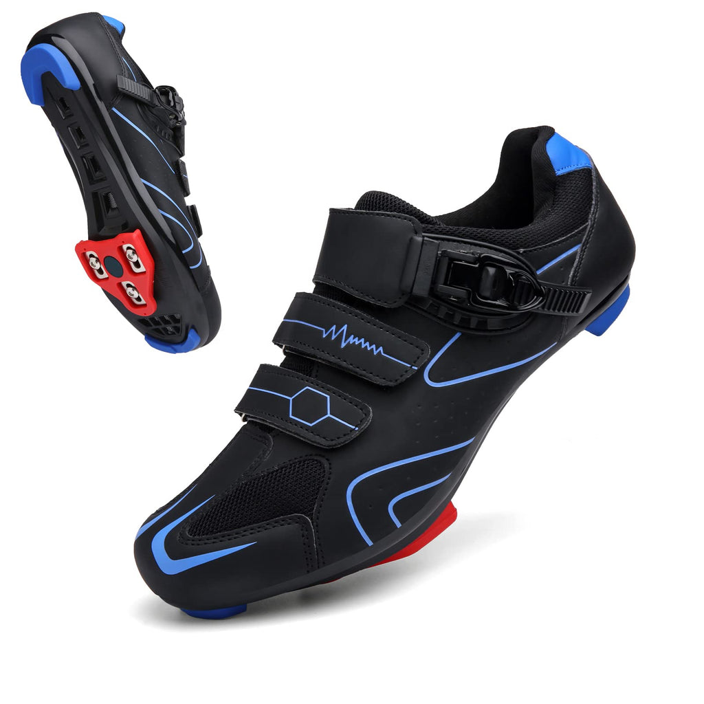 Mens Womens Cycling Shoes Compatible with Peloton Indoor Bicycle Pedals Clip in Road Bike Shoes Pre-Installed with Look Delta Cleats