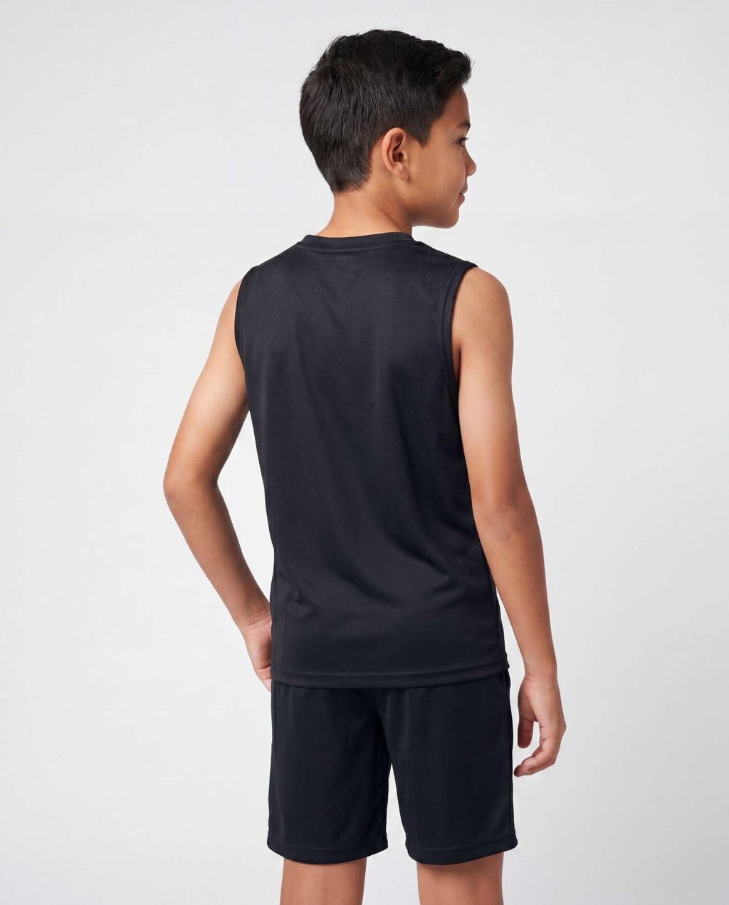 Real Essentials 5 Pack: Boys Dry-Fit Active Athletic Performance Tank Top