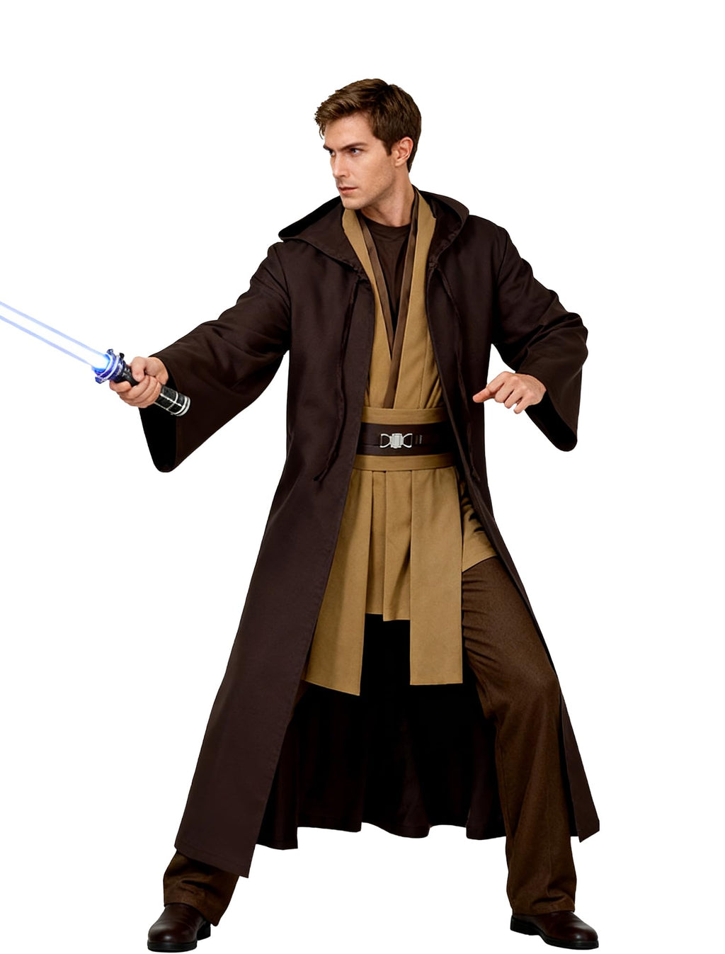 Knight Costume Adult Men's Tunic Hooded Robe Outfits Halloween Cosplay Uniform