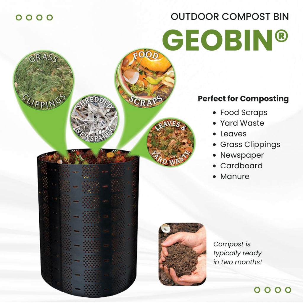 Geobin Compost Bin - 246 Gallon, Expandable, Easy Assembly, Made in the USA, Outdoor & Backyard Composter