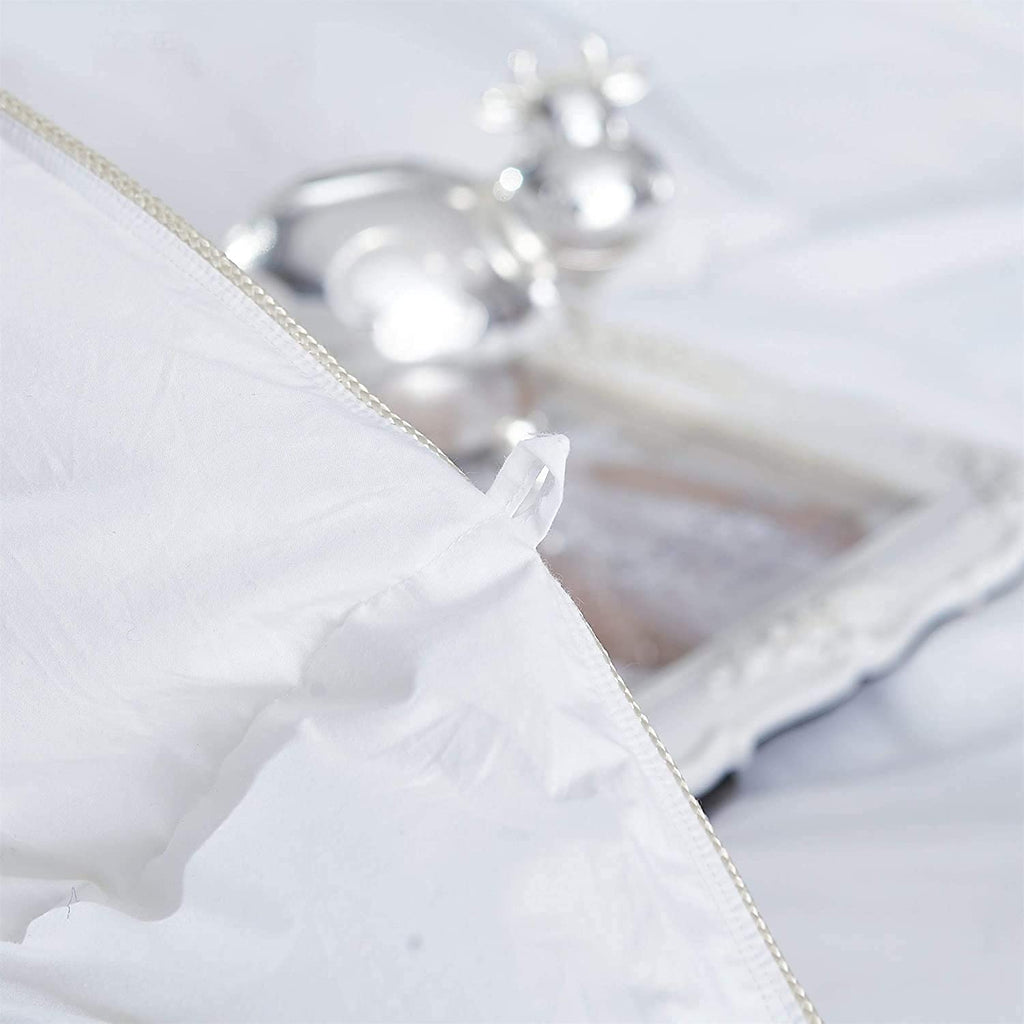 Luxurious All-Season Luxury Siberian Goose Down Pinch Pleated Comforter Duvet Insert 1200 Thread Count 120 X 98 inches, 100% Egyptian Cotton Down Feather Comforter (Palatial King, White)