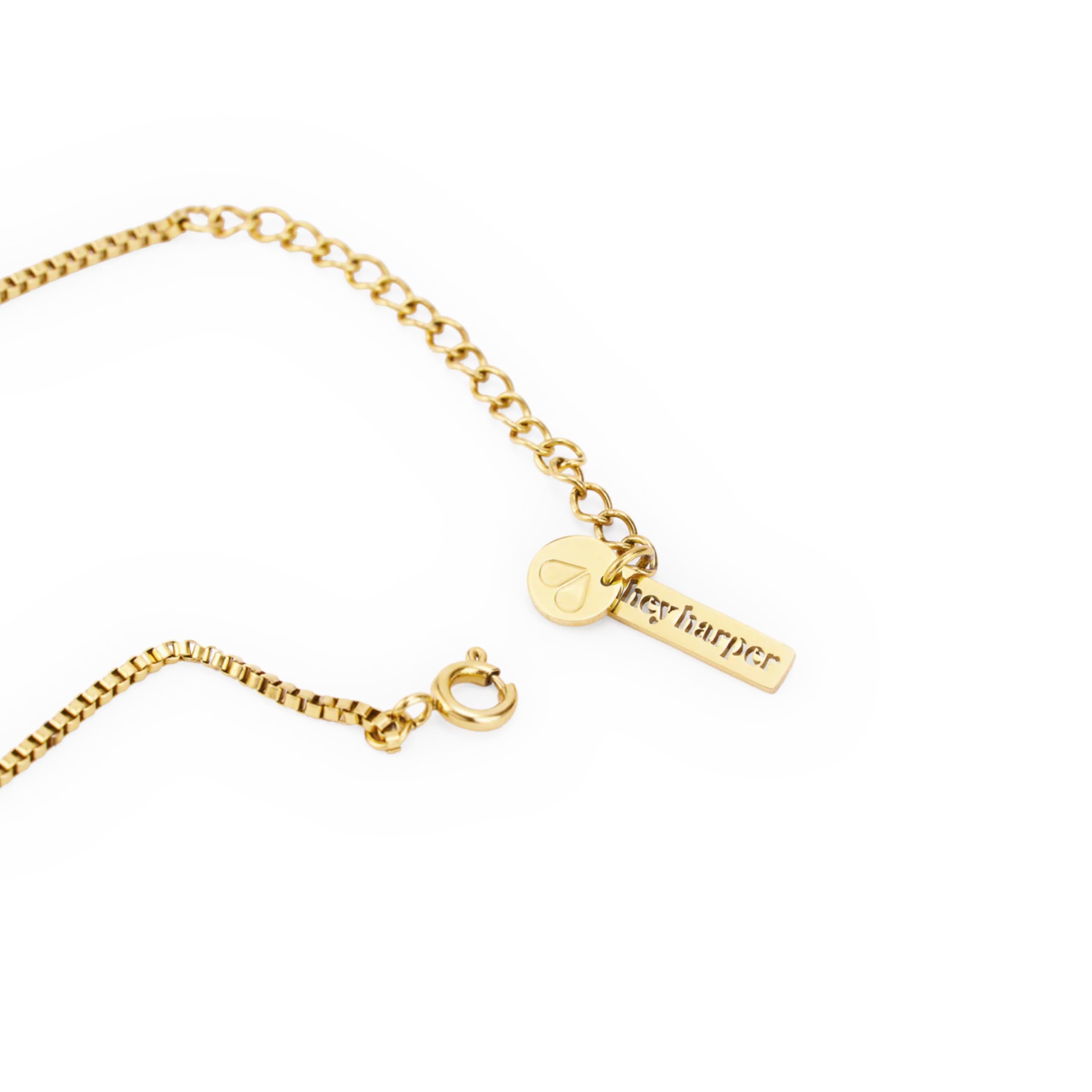 Hey Harper Gold Necklace For Women Trendy Necklace - 14K Golden PVD Coating Waterproof & Sweatproof Non Tarnish Jewelry Chain Necklaces
