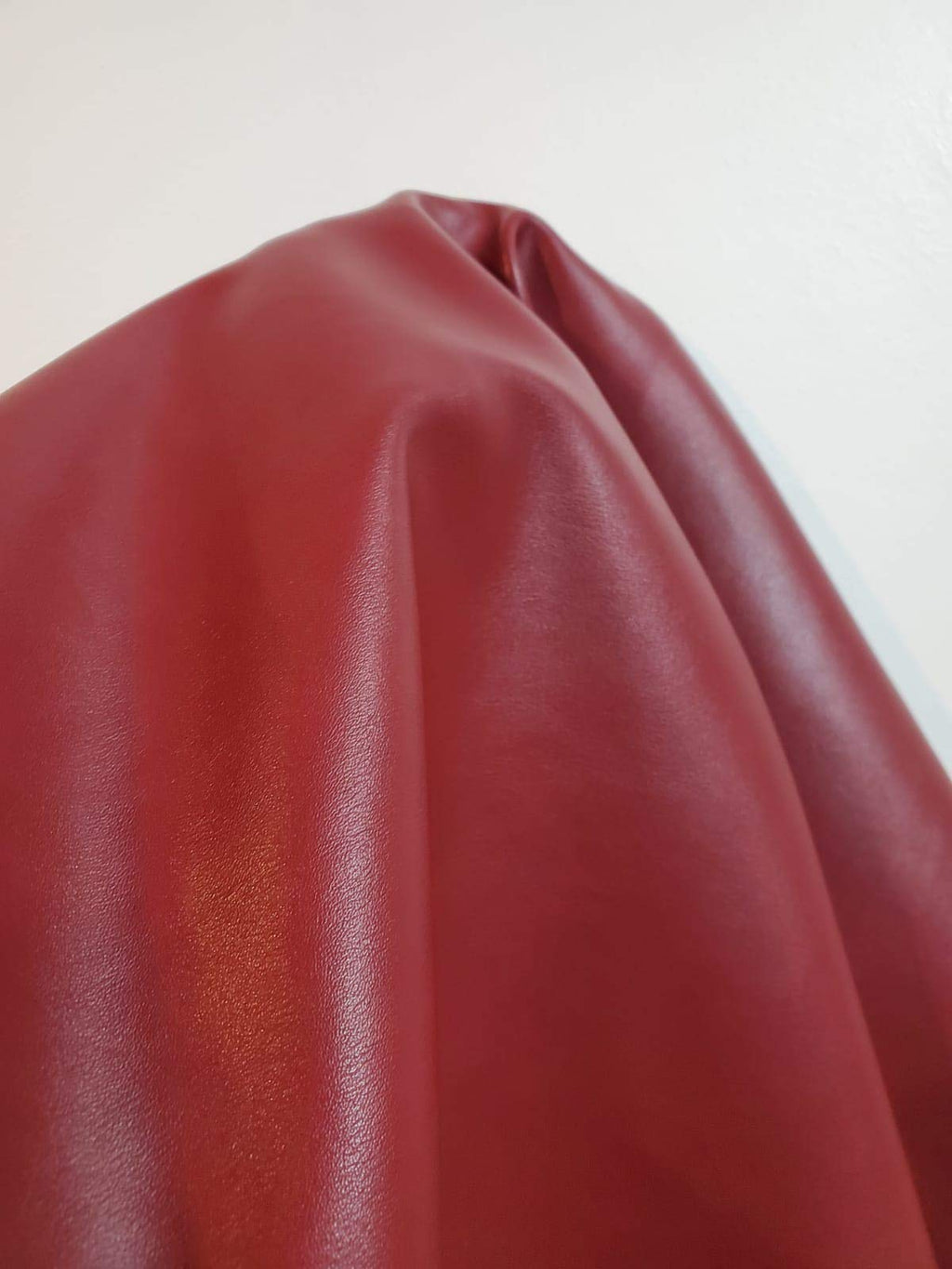 NAT Leathers™ | Acorn Brown Crazy Horse Soft Faux Leather Sheet PU (Peta Approved Vegan) | by The Yard Synthetic Pleather 0.9 mm Thick | 1 Yard (36 x 54 inch) Smooth Upholstery | Acorn, 1 Yard