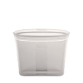 Zip Top Reusable Food Storage Bags | Small Cup [Frost] | Silicone Meal Prep Container | Microwave, Dishwasher and Freezer Safe | Made in the USA