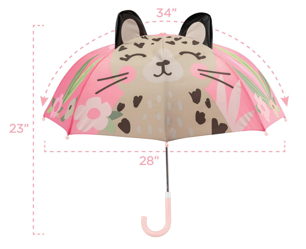 Stephen Joseph, 3D Pop Up Kids Umbrella, Cute Animals & Toddler Rain Umbrella Lightweight Easy Grip Handle for Boys Girls Ages 3-8