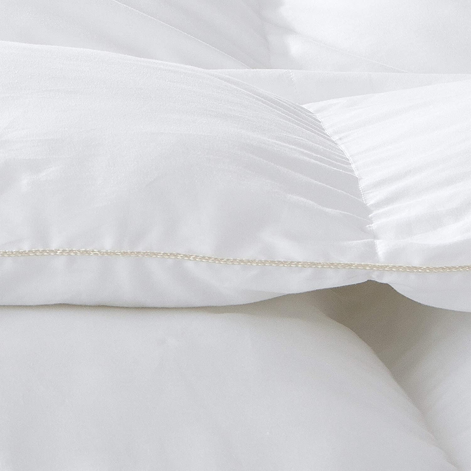 Luxurious All-Season Luxury Siberian Goose Down Pinch Pleated Comforter Duvet Insert 1200 Thread Count 120 X 98 inches, 100% Egyptian Cotton Down Feather Comforter (Palatial King, White)