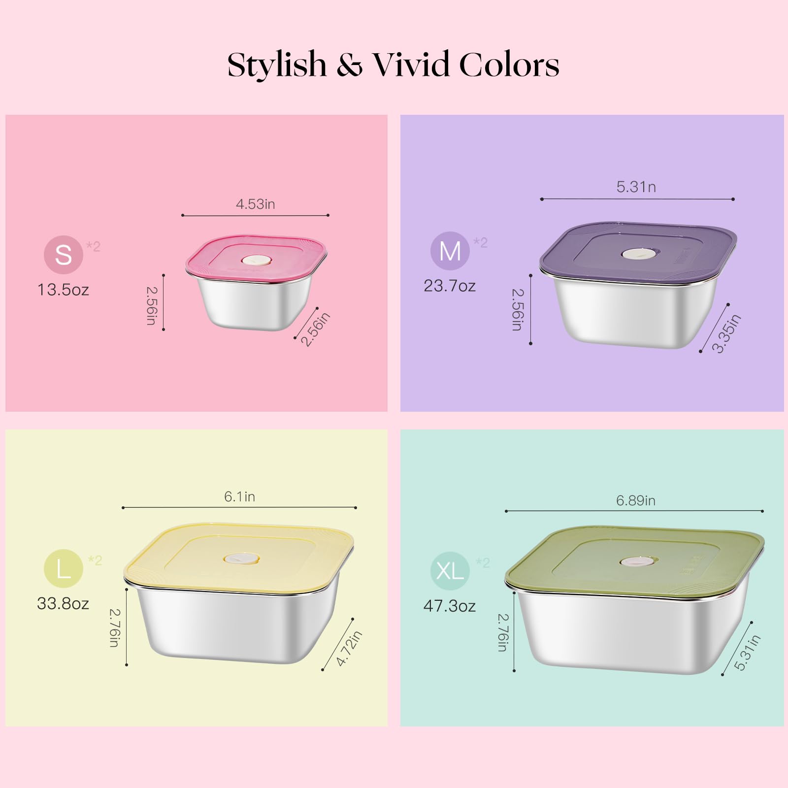 GIUOIDUO 10 Pack Stainless Steel Food Storage Containers with Leak-Proof Lids, 37oz Reusable Metal Meal Prep Lunch Boxes, Stackable, Dishwasher Safe for Snacks, Fruits & On-the-Go Meals, BPA-Free