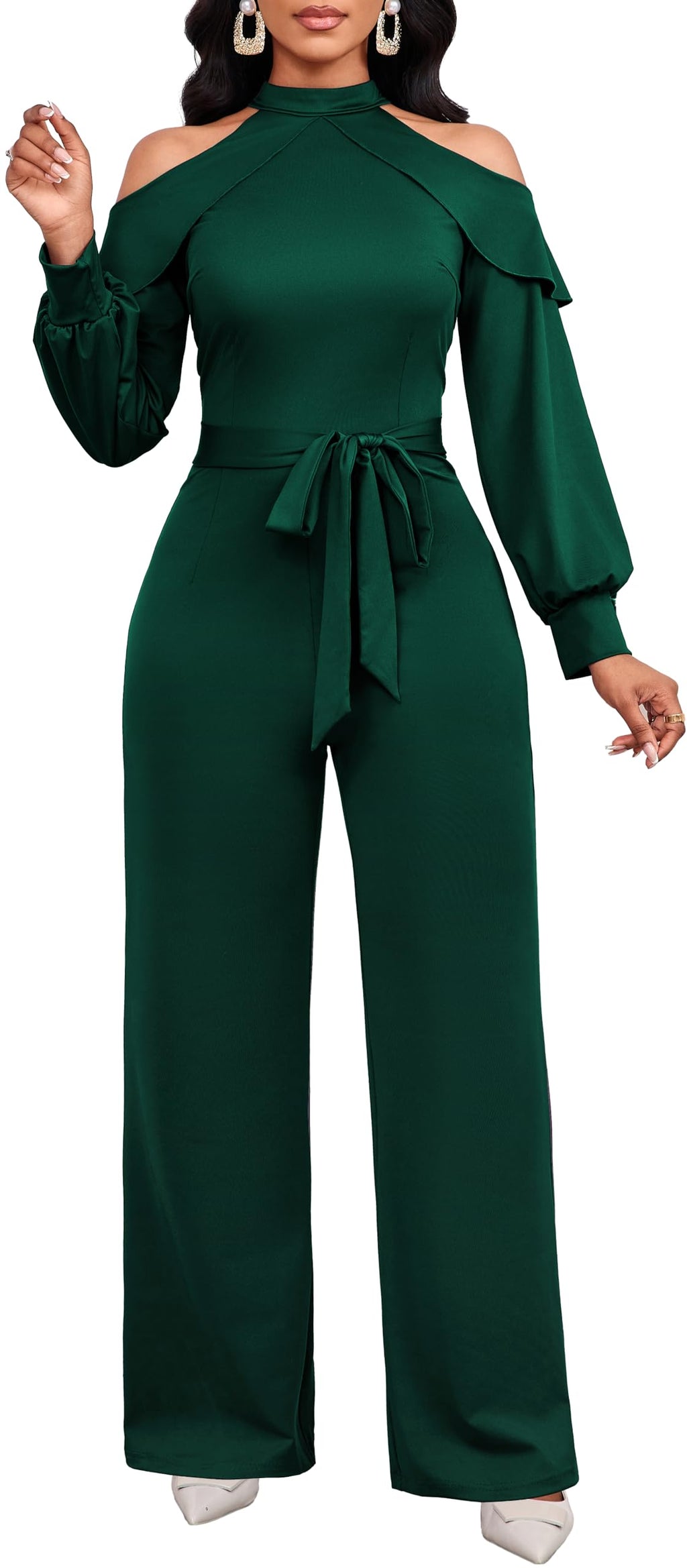 Jumpsuit for Women Sexy Elegant Long Straight Pants Cocktail Printing Jumpsuits Party Club with Zipper