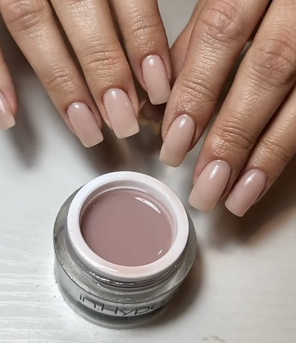 IN.HYPE UV/LED Professional Hard/Builder Gel for Nail Extension/Strengthening/Overlays File Off (Baby Pink #3)