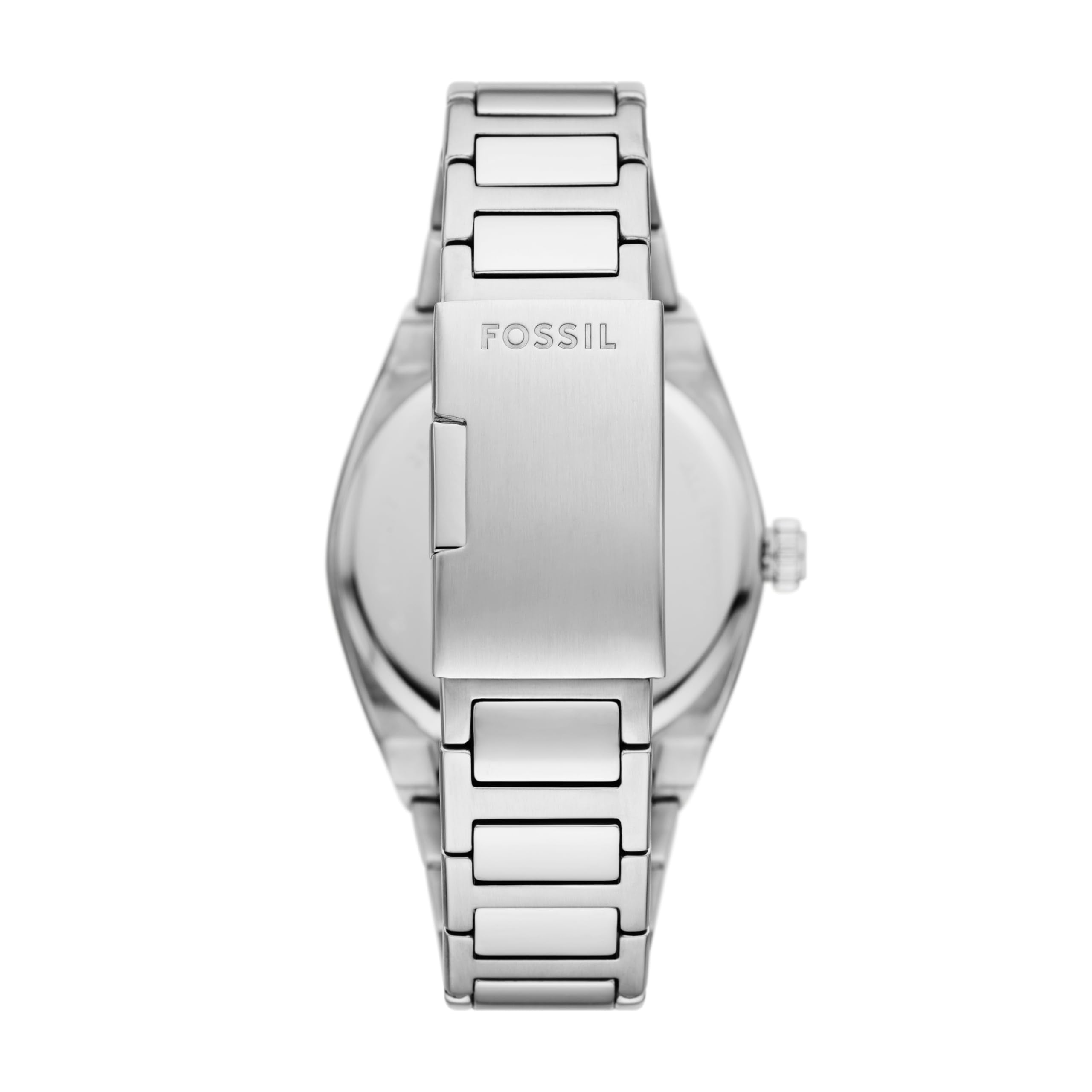 Fossil Men's Everett Quartz Stainless Steel Watch, Three-Hand Watch for Men