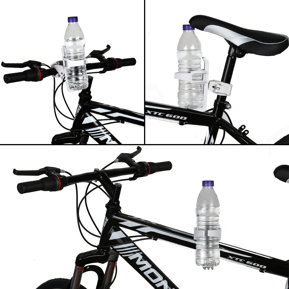 Accmor Bike Water Bottle Holders No Screws, Universal Bike Cup Holder, 360 Degree Rotatable Bike Water Bottle Cage, Water Bottle Holders for Kids Bike Adult Bike, Black