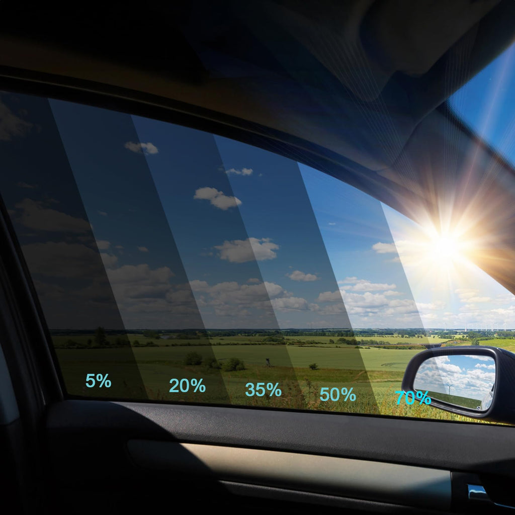 Window Tint Film for Cars 5% VLT 20in x 10Ft Ceramic Window Tints, Blocks 99% UV & IR Rays, Heat Resistant Anti Glare Film for Windshield, Scratch Resistant Sun Shade Auto Tint Roll
