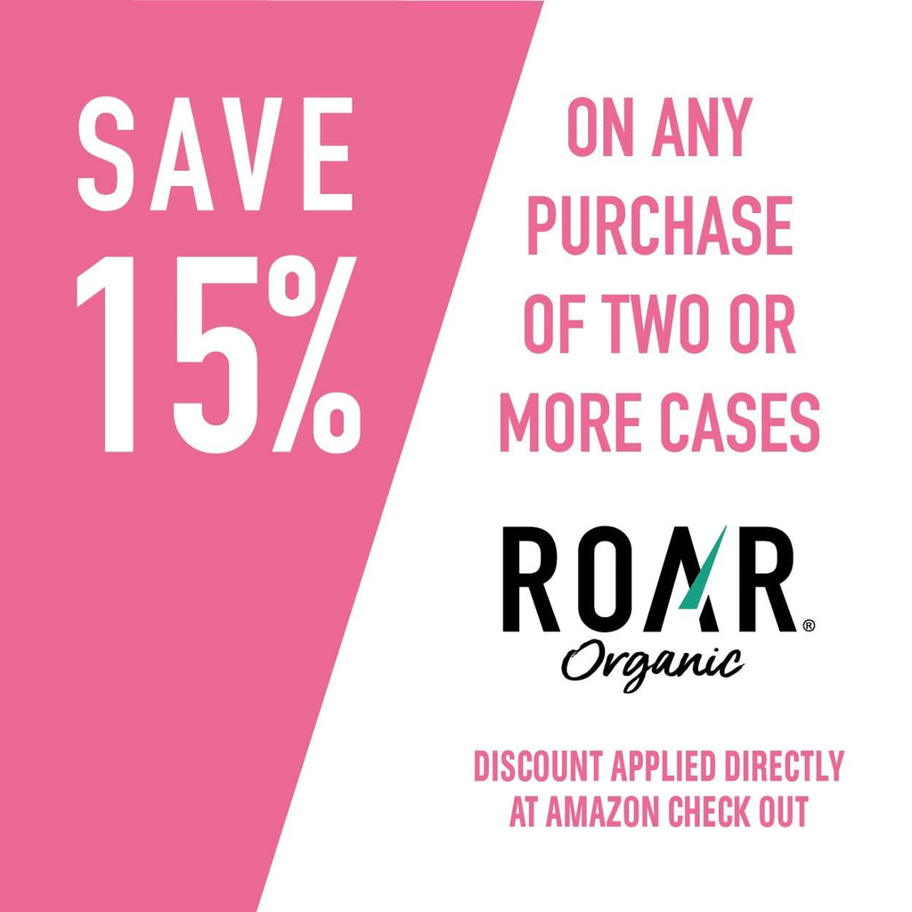 ROAR Complete Hydration Organic - Electrolyte Drinks Loaded with Vitamins C, B5, B12 - Non-GMO, Gluten-Free - Strawberry Lemonade - 12 pc