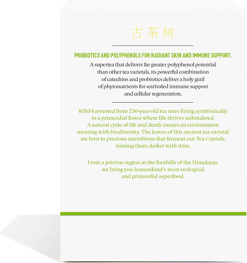 Pique Organic Fermented Pu'er Green Tea Crystals - 28 Single Servings (1 Pack)