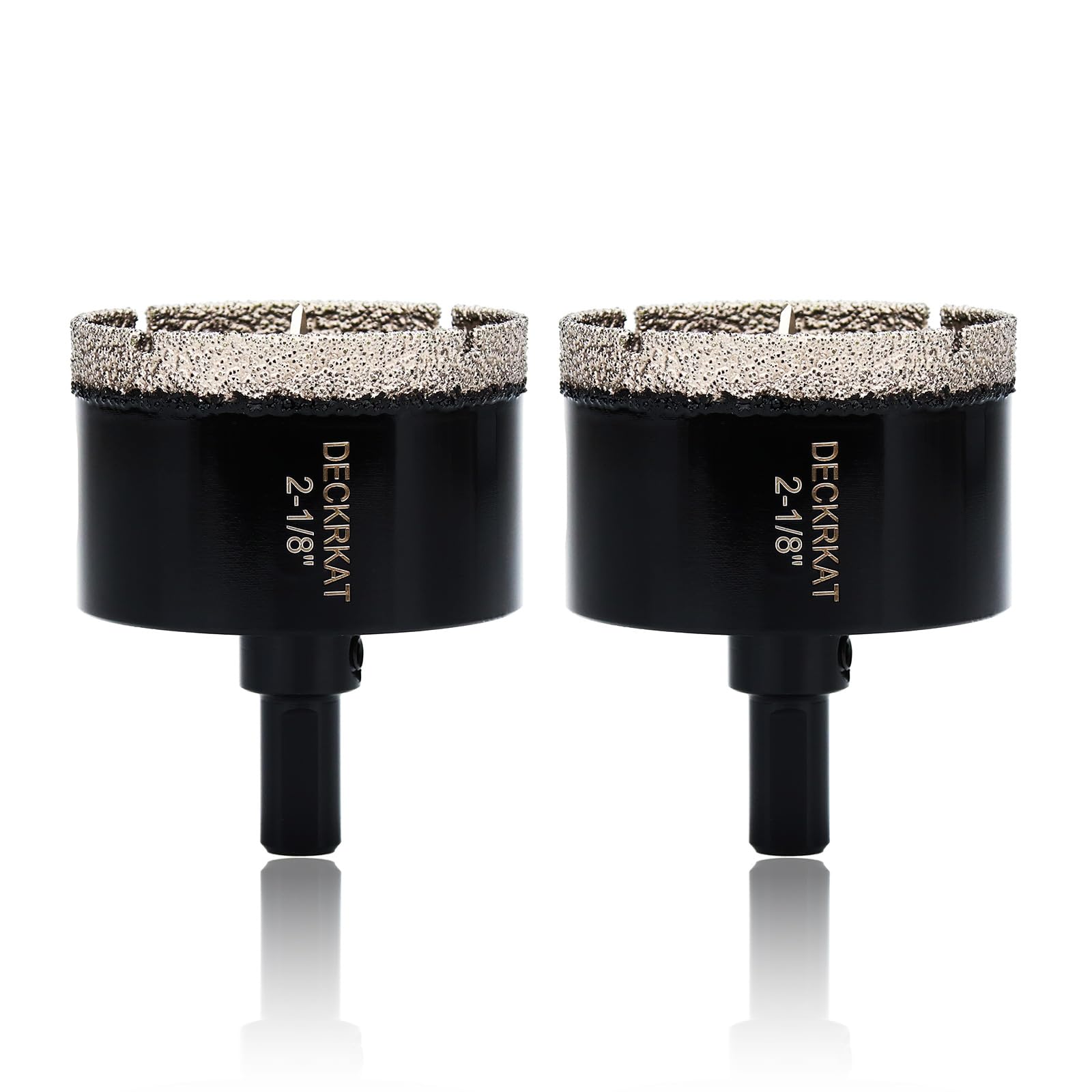 1 Inch Diamond Hole-Saw Bits with Pilot Drill Bit - 2pc 1" Diamond Tipped Tile Hole Saws with Guiding Bit Accurate Drilling for Porcelain Tile Ceramic Pottery Granite Stone Glass Bottles 25mm