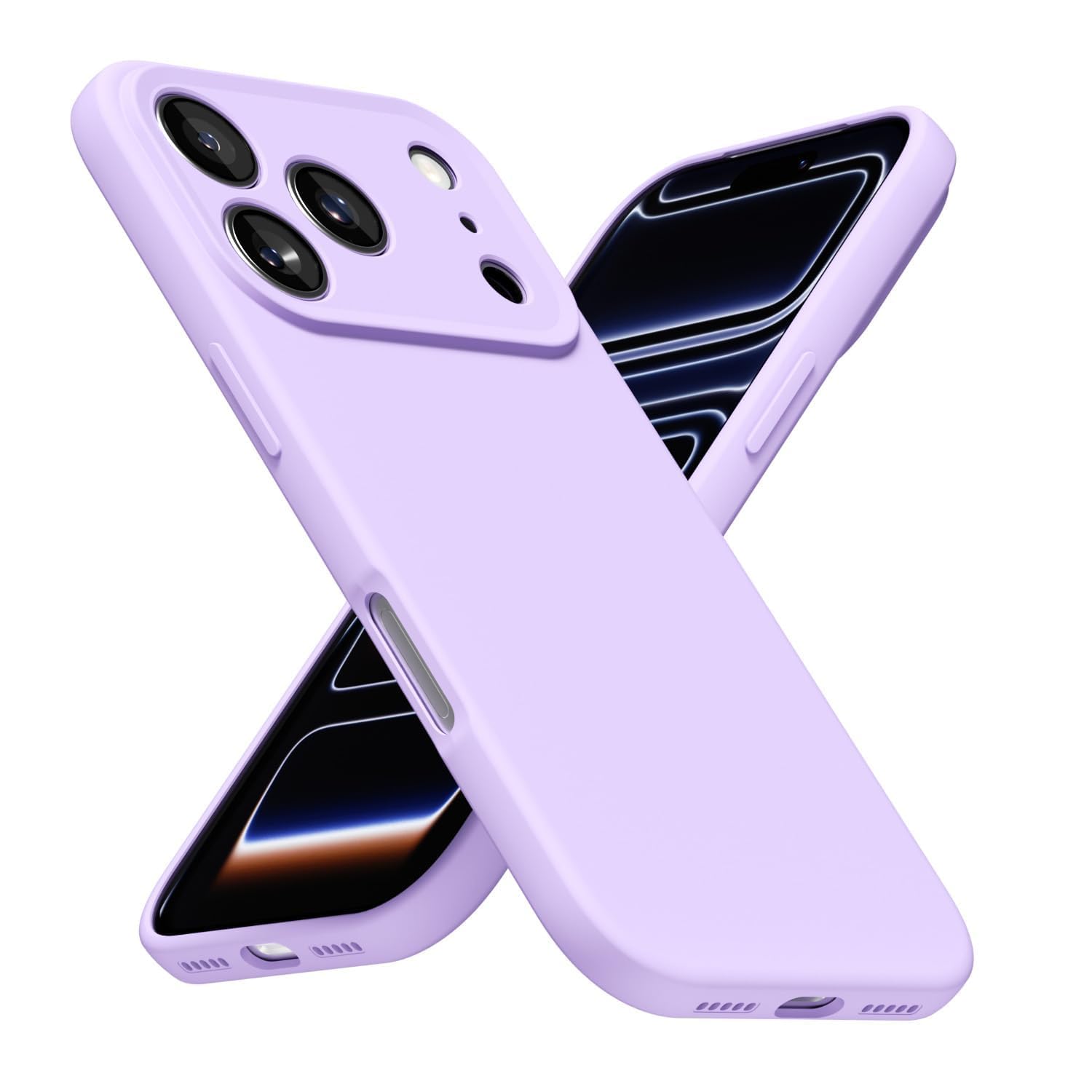 LoeoeL for iPhone 8 Plus/ 7 Plus Phone Case Silicone, Minimalist Ultra Thin Slim Soft Rubber Gel Solid Color Matte TPU Cute Case for Women, Girly Aesthetic Design & Camera Cover, Beige Stone Cream