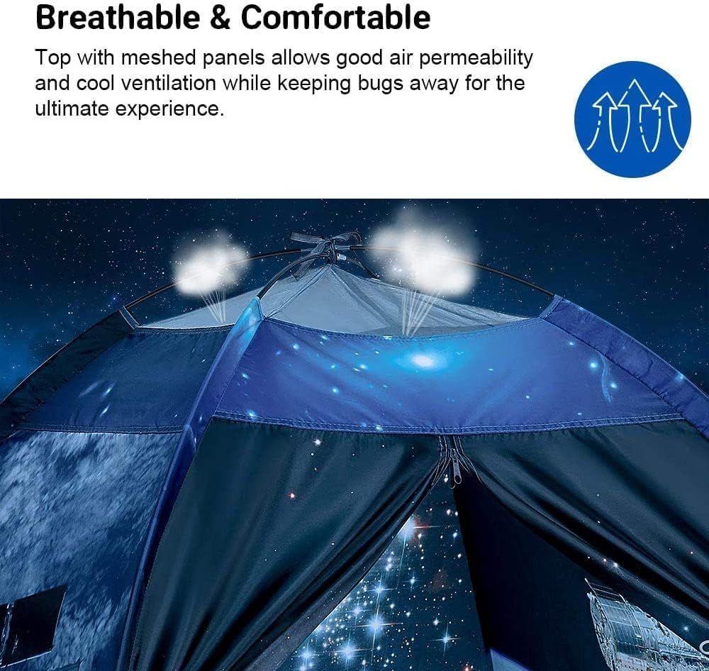 Mnagant Kids' Alpaca Tent - Fun Pop-Up Playhouse for Boys and Girls - Easy Setup, Indoor/Outdoor Adventure Tent - 47" x 47" x 43"