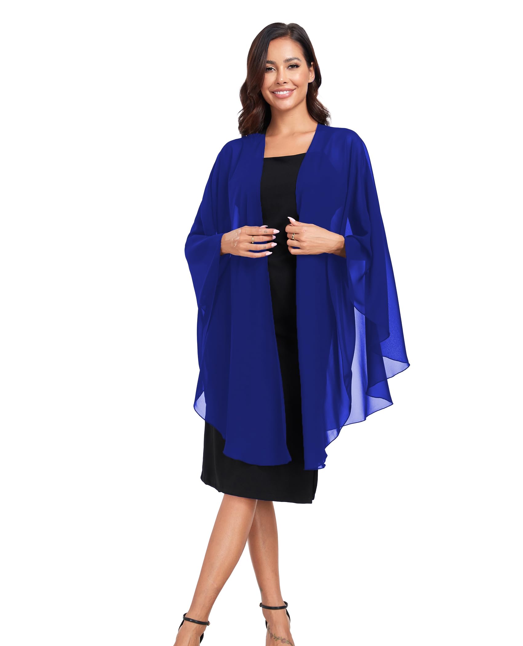 TONGFANTFL Shawls Wraps for Evening Wedding Party Chiffon Scarf Soft Bridal Wraps Wedding Guest Shawl Coverage
