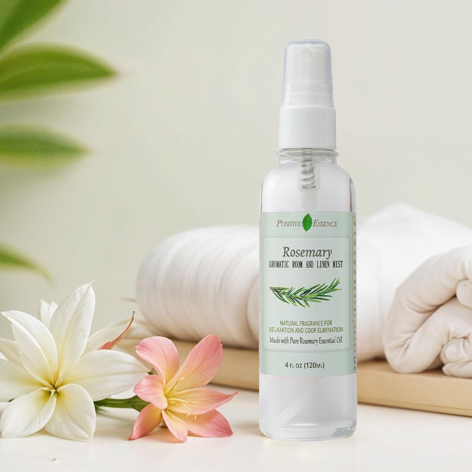 Linen and Room Spray Gift Set, (Lavender, Lemongrass, Rose, & Peppermint), Natural Air Freshener Made with Pure Essential Oils & Minimal Ingredients, Perfect Bathroom Spray or Room Mist, 4-Pack