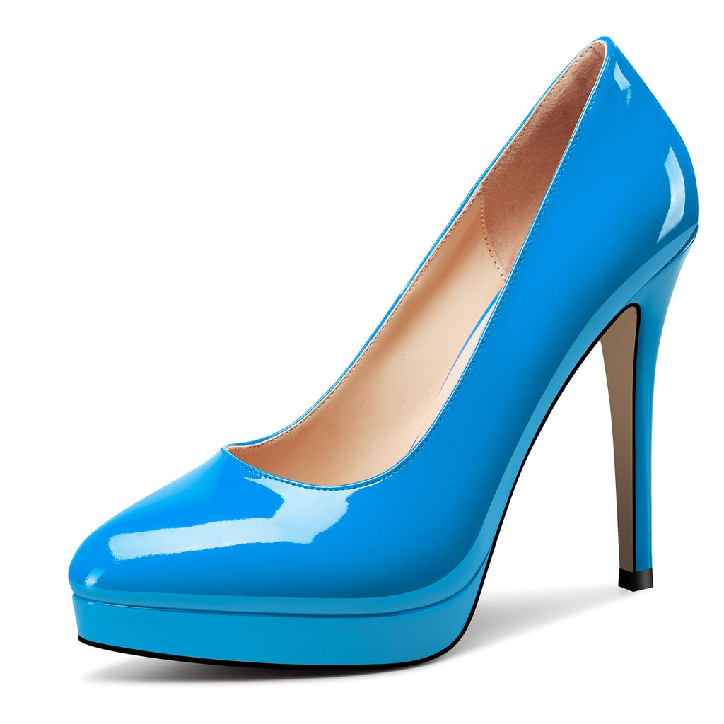 Castamere Womens High Heels Platform Pumps Slip-on Stilettos 12CM Heel Office Dress Shoes