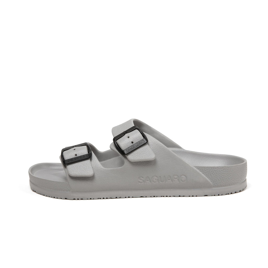 SAGUARO Men's Women's Comfort Double Buckle Sandals Lightweight Adjustable EVA Sandals with Rubble Sole