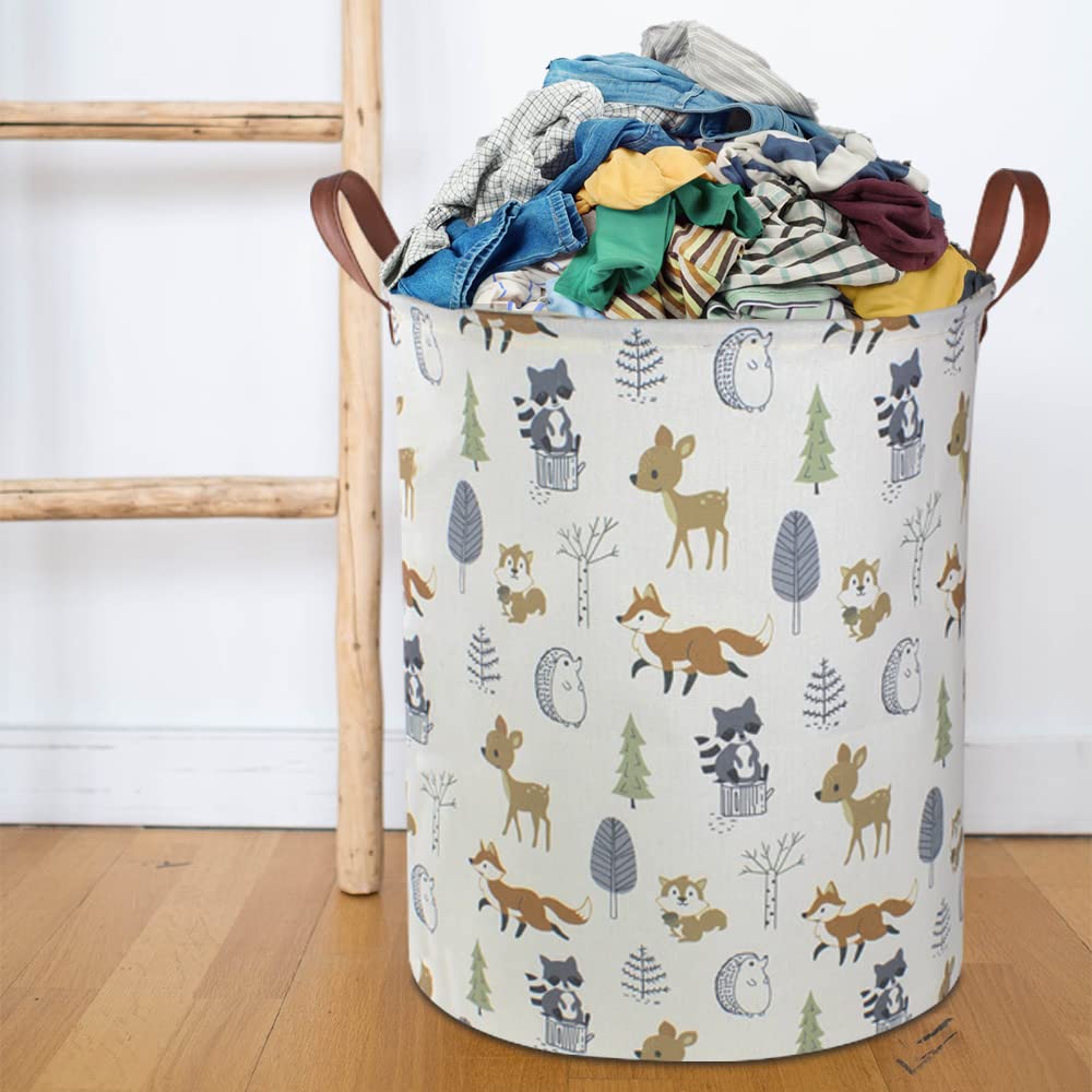NTAOHAMPER Laundry Hamper, Laundry Basket, Waterproof Storage Bin for Bedroom, Clothes Organizer Basket, Books Box, Room Decor(Animal)