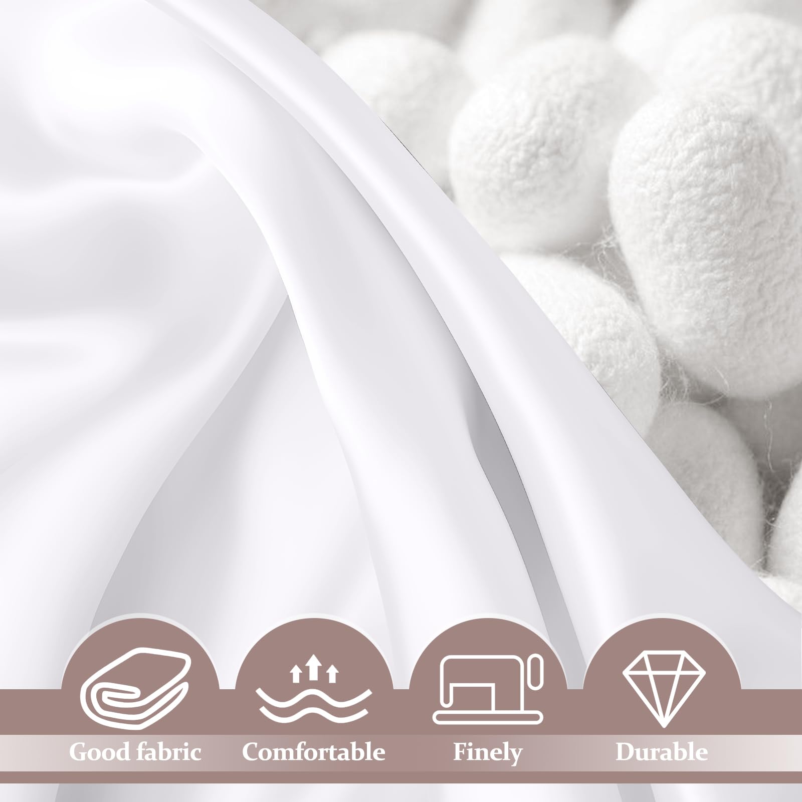 2 Pack 100% Pure Silk Pillowcase for Hair and Skin, Both Sides Mulberry Silk Pillowcases with Hidden Zipper, Cooling Pillowcase 19 Momme, 600 Thread Silk Pillow Cases Standard Size, Apricot