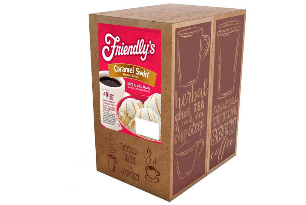 Friendly's Coffee Pods Assorted Flavored Ice Cream Variety Pack Compatible with Keurig K Cup Brewers, Assorted Variety Pack, 40 Count (Pack of 1)