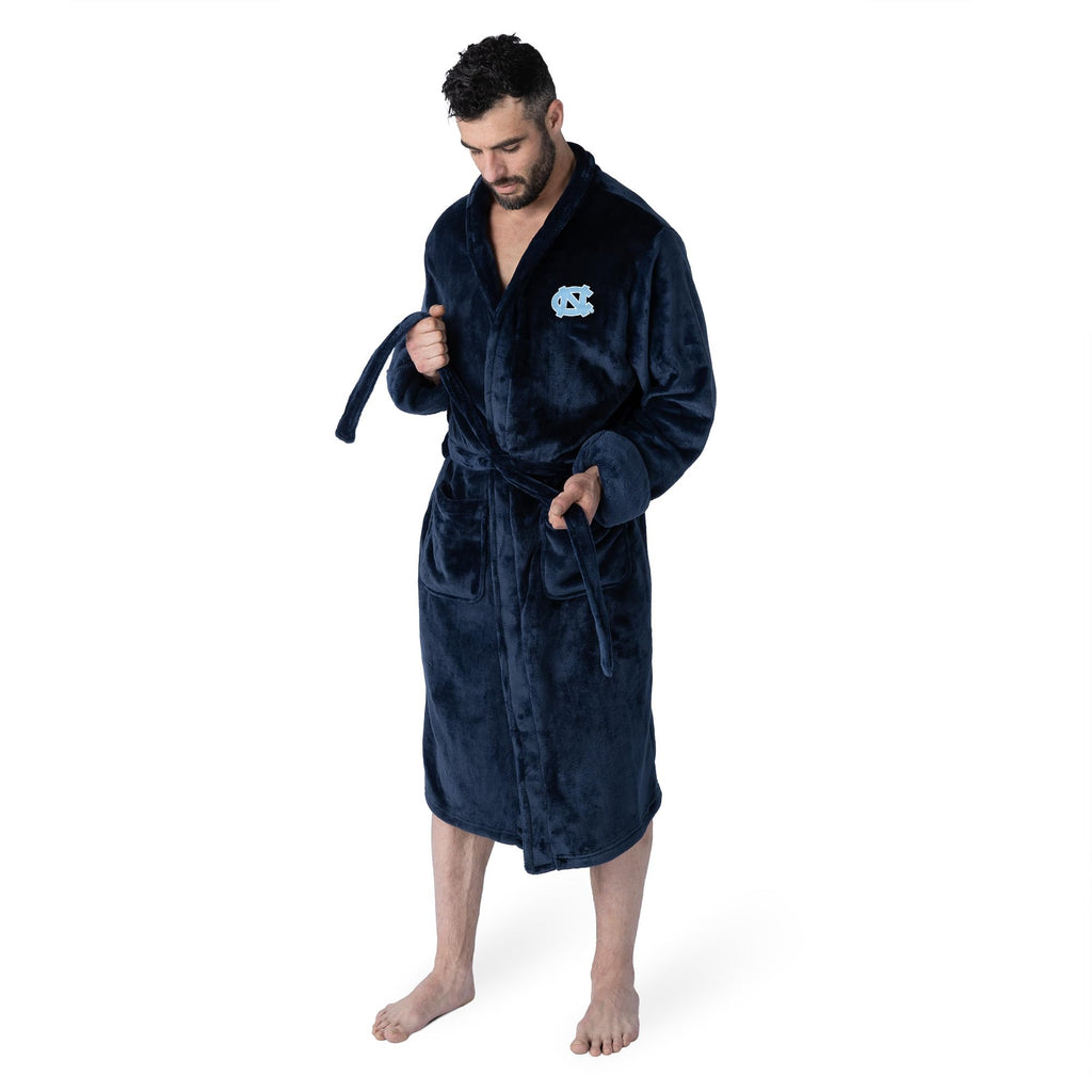 Northwest NCAA Adult Unisex Silk Touch Bathrobe, Officially Licensed Loungewear, Soft Plush Polyester