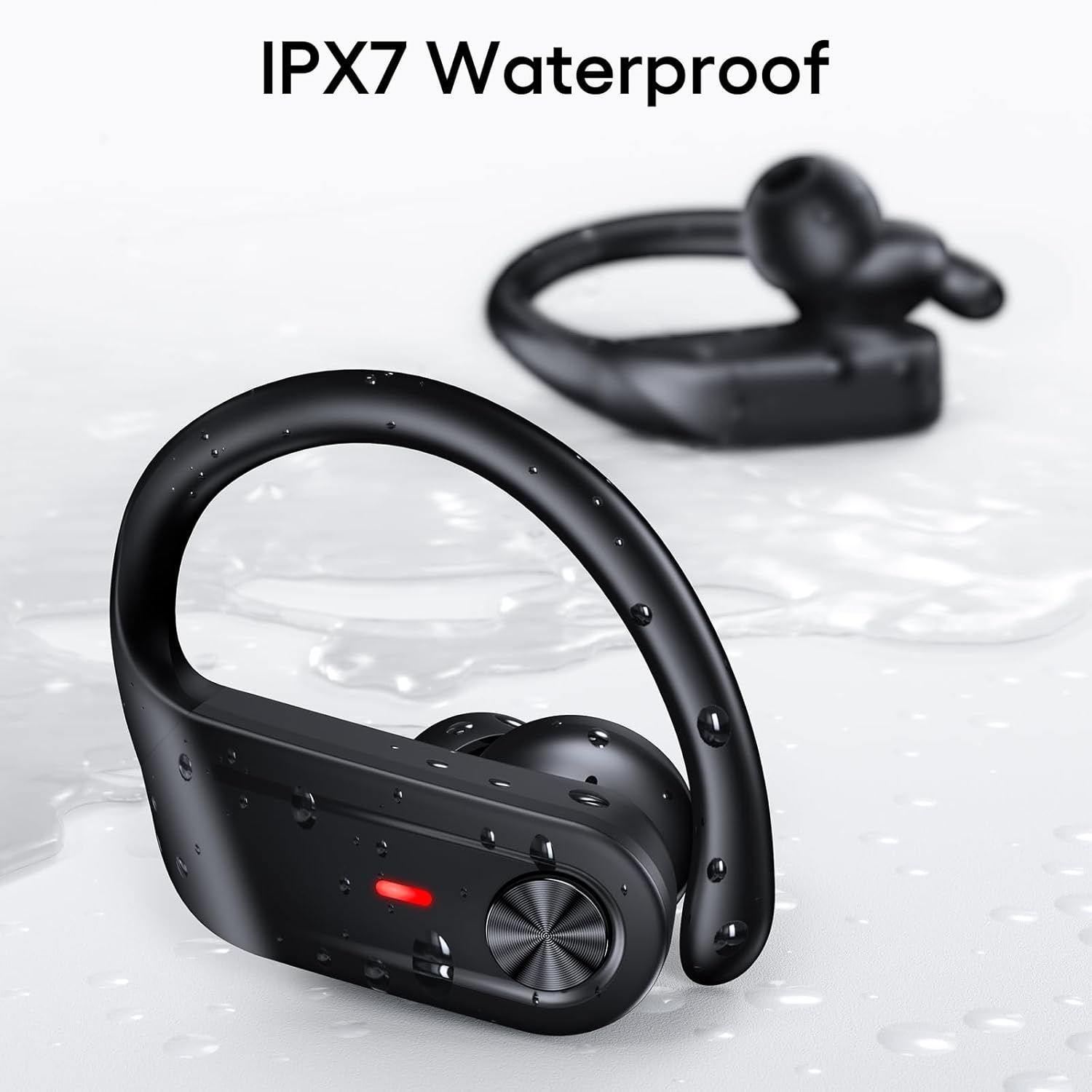 TAGRY Active Noise Cancelling Earbuds with Transparency Mode Bluetooth Headphones with Earhooks Sports