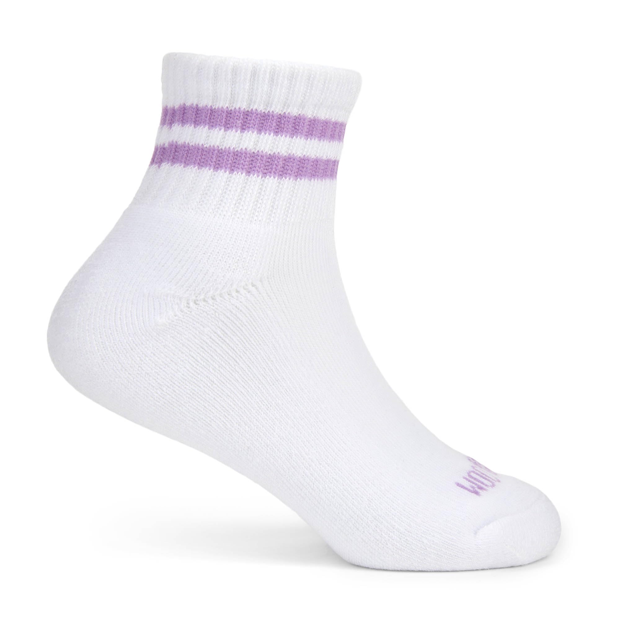 Fruit of the Loom Girl's Everyday Essential Soft Cushion Socks