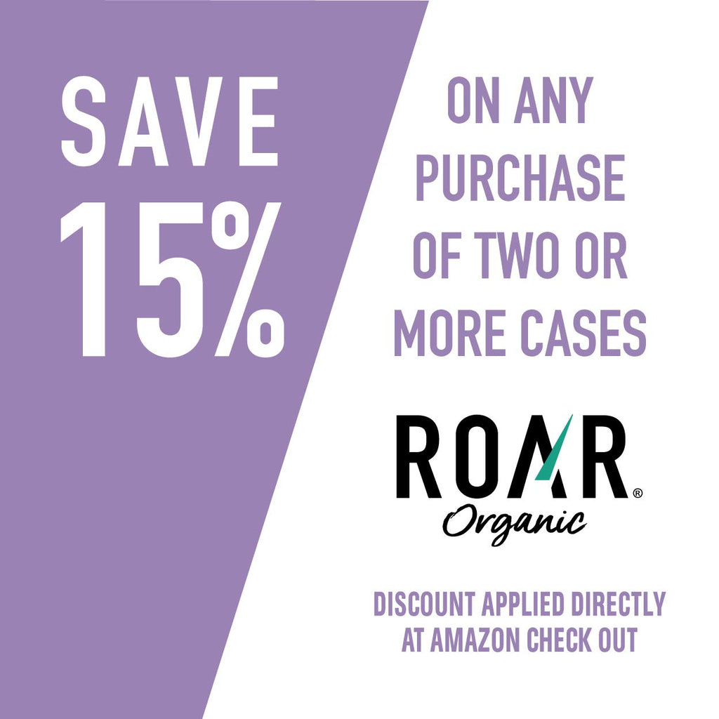 ROAR Complete Hydration Organic - Electrolyte Drinks Loaded with Vitamins C, B5, B12 - Non-GMO, Gluten-Free - Strawberry Lemonade - 12 pc