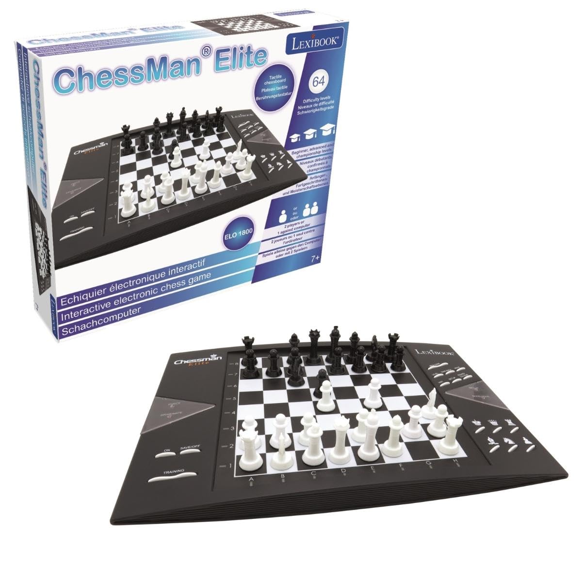 Lexibook - Harry Potter Chess Games, Magnetic and Foldable Chess Board, 32 Pieces, Family Game, CGM300HP