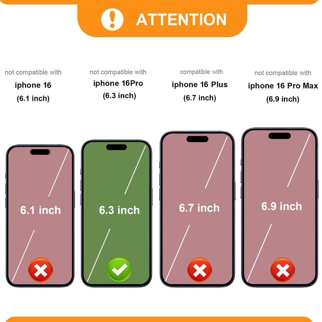 Bocasal Crossbody Wallet Case for iPhone 16 Pro, RFID Blocking PU Leather Zipper Handbag Purse Flip Cover, Kickstand Folio Case with Card Slots Holder Wrist Strap Lanyard 5G 6.3 Inch (Black)