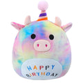 LICSOR Cat Plush Toy 14 Inch Cute Unicorn Birthday Stuffed Animal Soft Cat Plushies Pillow Pink Doll Gifts for Kid Toddlers Home Room Decoration