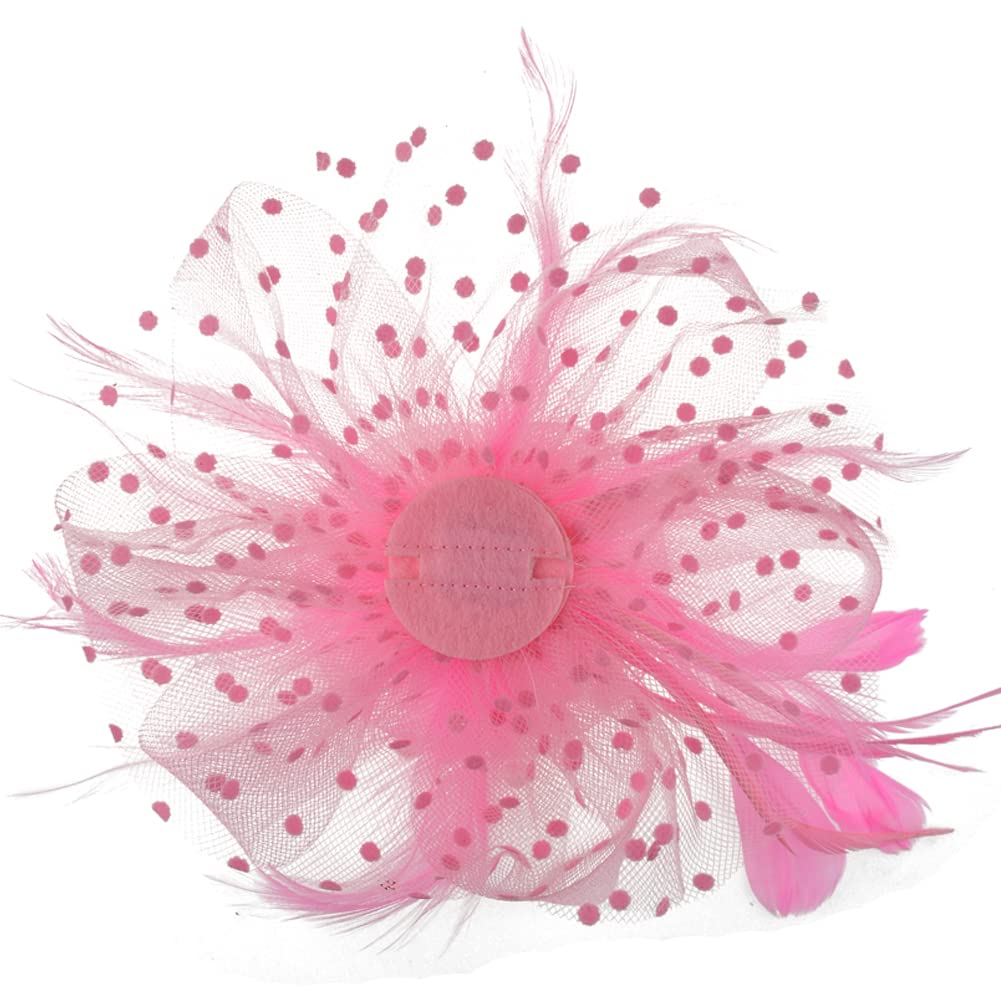 AQOKKA Women Fascinators Hats Flower Fascinators with Headband and Clip Tea Party Headwear for Women and Girls